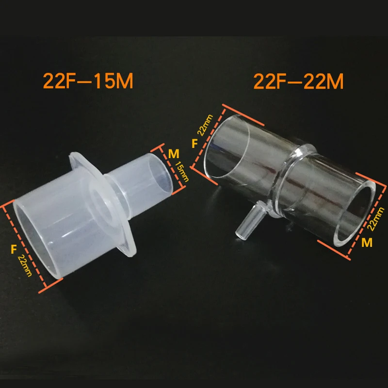 4/6/8/10 SET CPAP Tubing Hose Connector Oxygen Adapter  Port 15mm and 22mm Tubing Diameters Connector for Air Nasal Mask