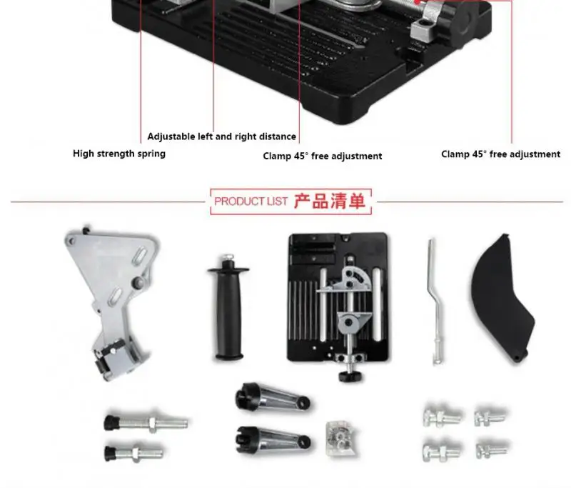 4 Inch Cutting Machine Bracket Fixed Angle Grinder Universal Bracket Angle