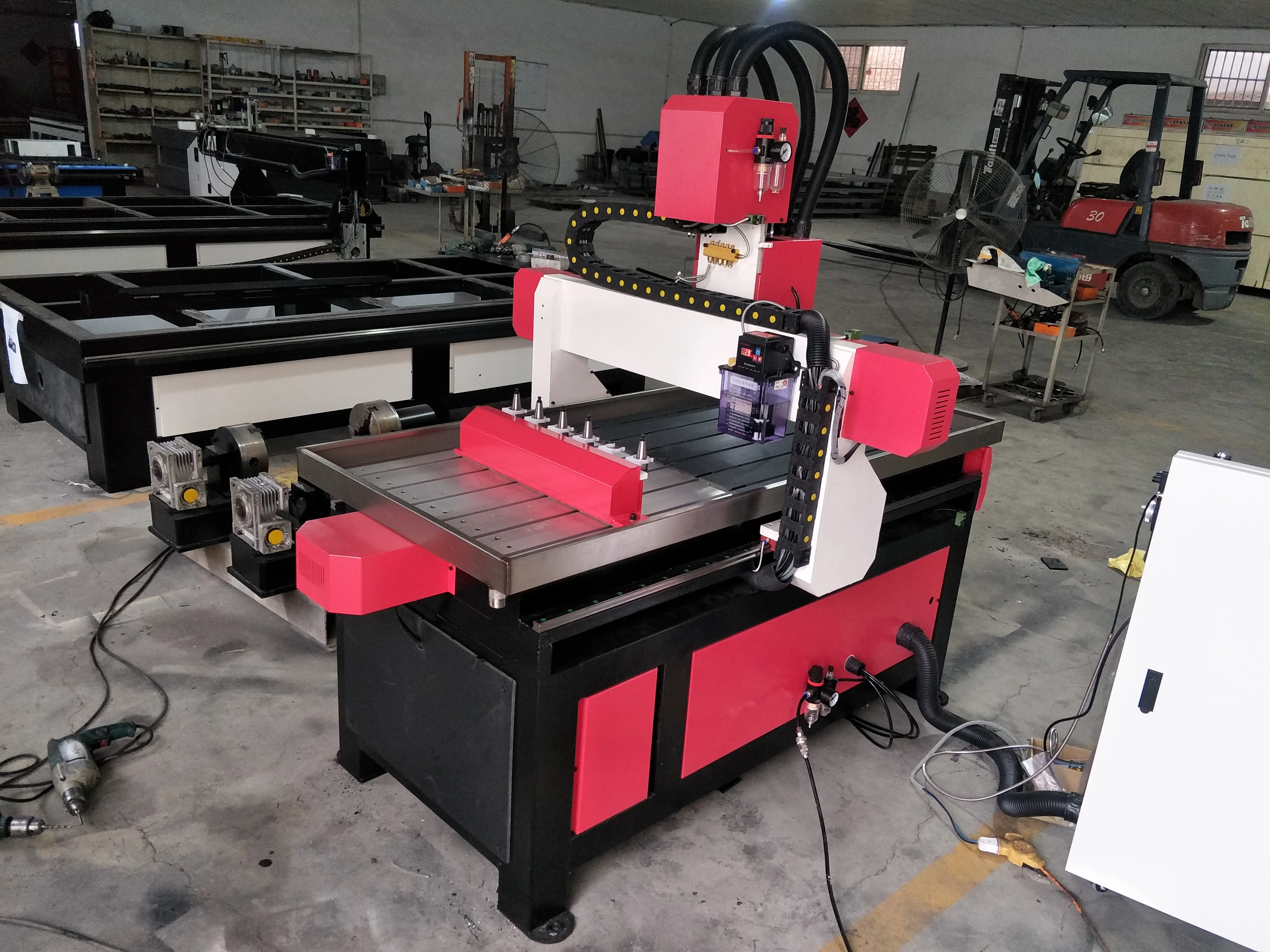 Marble Stone Aluminum Carving 6090 Cnc router 4 axis/ Cnc router 6090 for aluminum/Cnc machine for metal