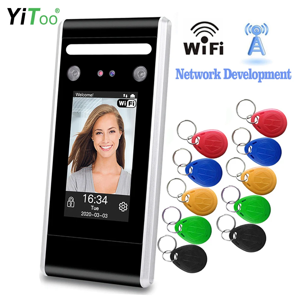 yitoo wi fi reconhecimento facial controle de acesso dinamico facial bloqueio da porta de deteccao de rosto maquina atendimento software livre tcp ip usb 01