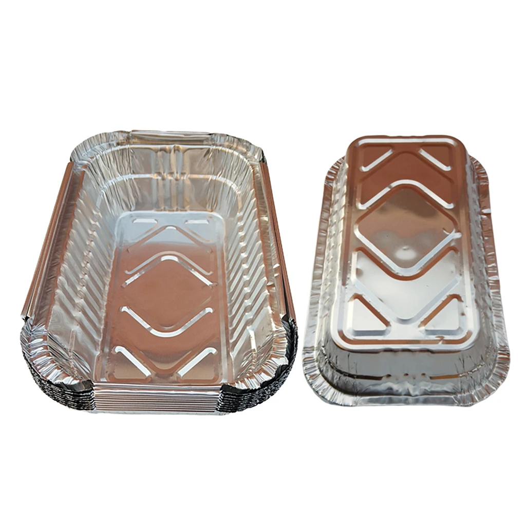 10x Aluminum Foil Grill Drip Pans For  Outdoor BBQ Weber Grills Cooking