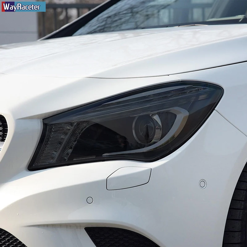 

Car Headlight Protective Film Smoke Black TPU Sticker For Mercedes Benz W176 W177 C117 C118 W204 W205 W213 A C E S GLA ML AMG GT