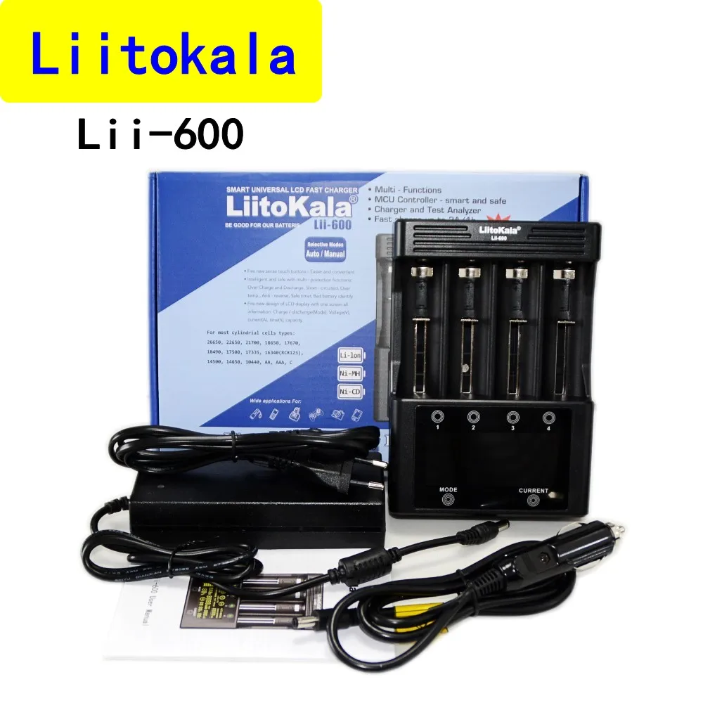 

LiitoKala lii-500 lii-500S lii-600 LCD 3.7V 1.2V 18650 26650 16340 14500 10440 18500 20700B 21700 Battery Charger with screen