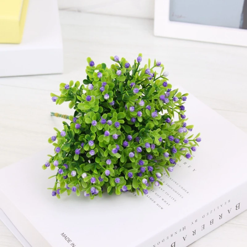 New Artificial Plastic Plants Christmas Decoration Artificial Plant Ferns Simulation Plant Plastic Flower Fern Home Accessories