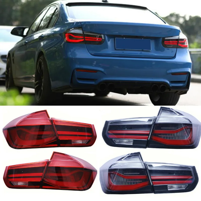

1 Pair Car L/R Black Line LED Rear Tail Lamp Taillights for M Performance Style for BMW 3 Series F30 2012-2019 M3 F80 2014-2018