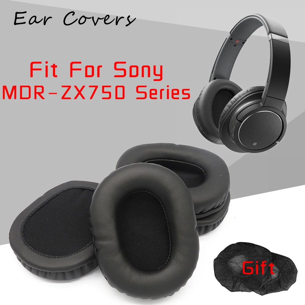 Ear Pads For Sony MDR-ZX750BN MDR-ZX750AP MDR ZX750BN ZX750AP Headphone Earpads Replacement Headset Ear Pad PU Leather