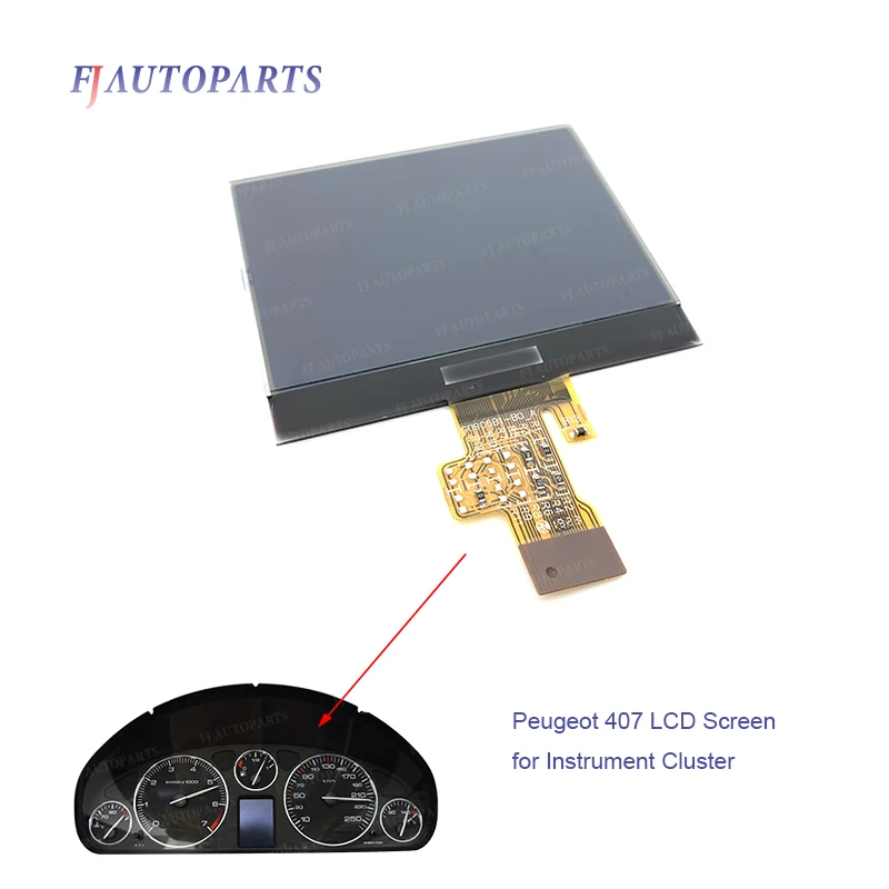 Instrument Cluster LCD Screen Display for Peugeot 407 407SW HDI Couple Dashboard Pixel Repair