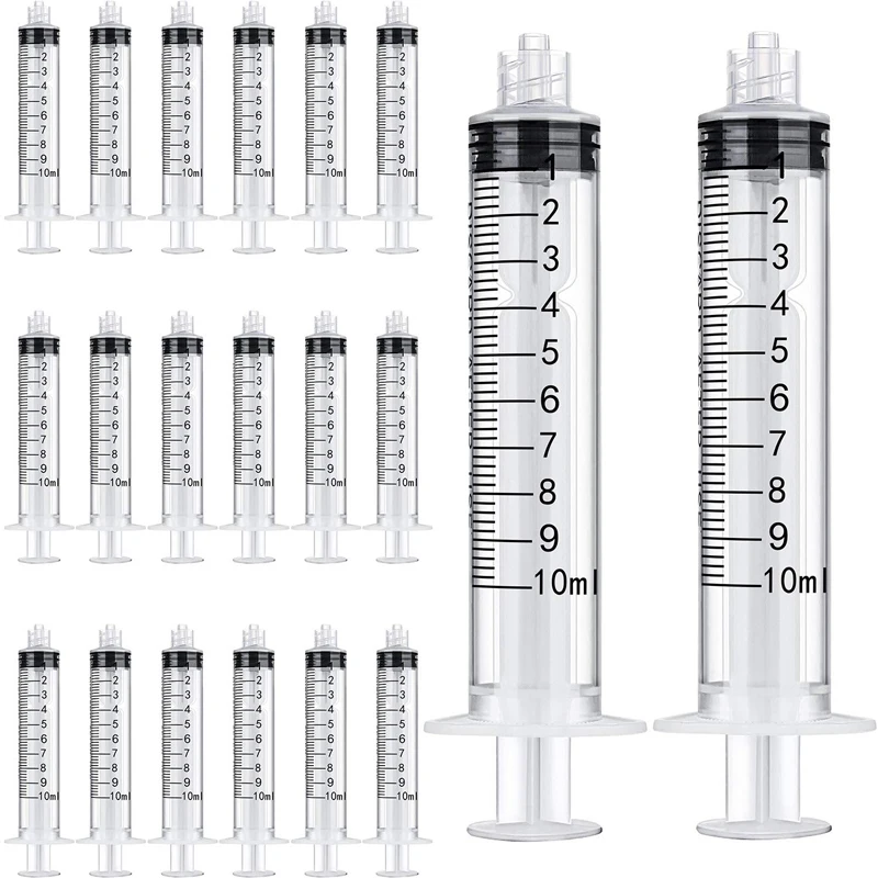 10cc/ml Disposable Plastic Sterile Syringe with Luer Lock, Non-Sterile Oil Syringe,Glue Syringe,Epoxy Syringe,Ink & Lab Syringe