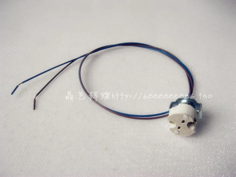 10pcs 20, 50, 100mm White Ceramic Halogen LED Lamp Light Bulb MR16 MR11 G5.3 G6.35 Socket Holder Base