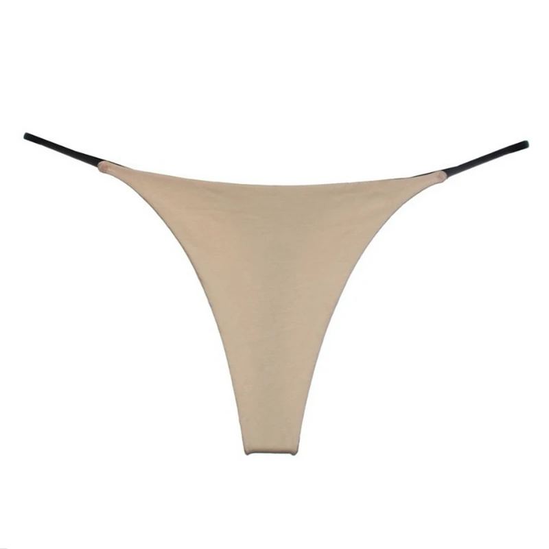 G-string Slipje Katoen Vrouwen Ondergoed Sexy Slipje Vrouwelijke Underpants Thong Effen Kleur Pantys Lingerie M-XL Laagbouw Ontwerp