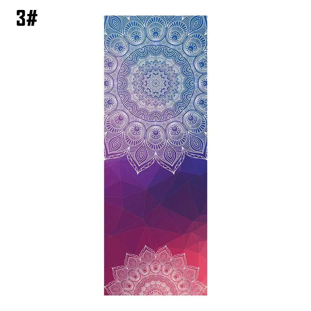 183x63cm Classic Mandola Yoga Towel Diamond Texture Non-slip Towel Pilates Cover Fitness Yoga Blanket Portable Travel Yoga Mat