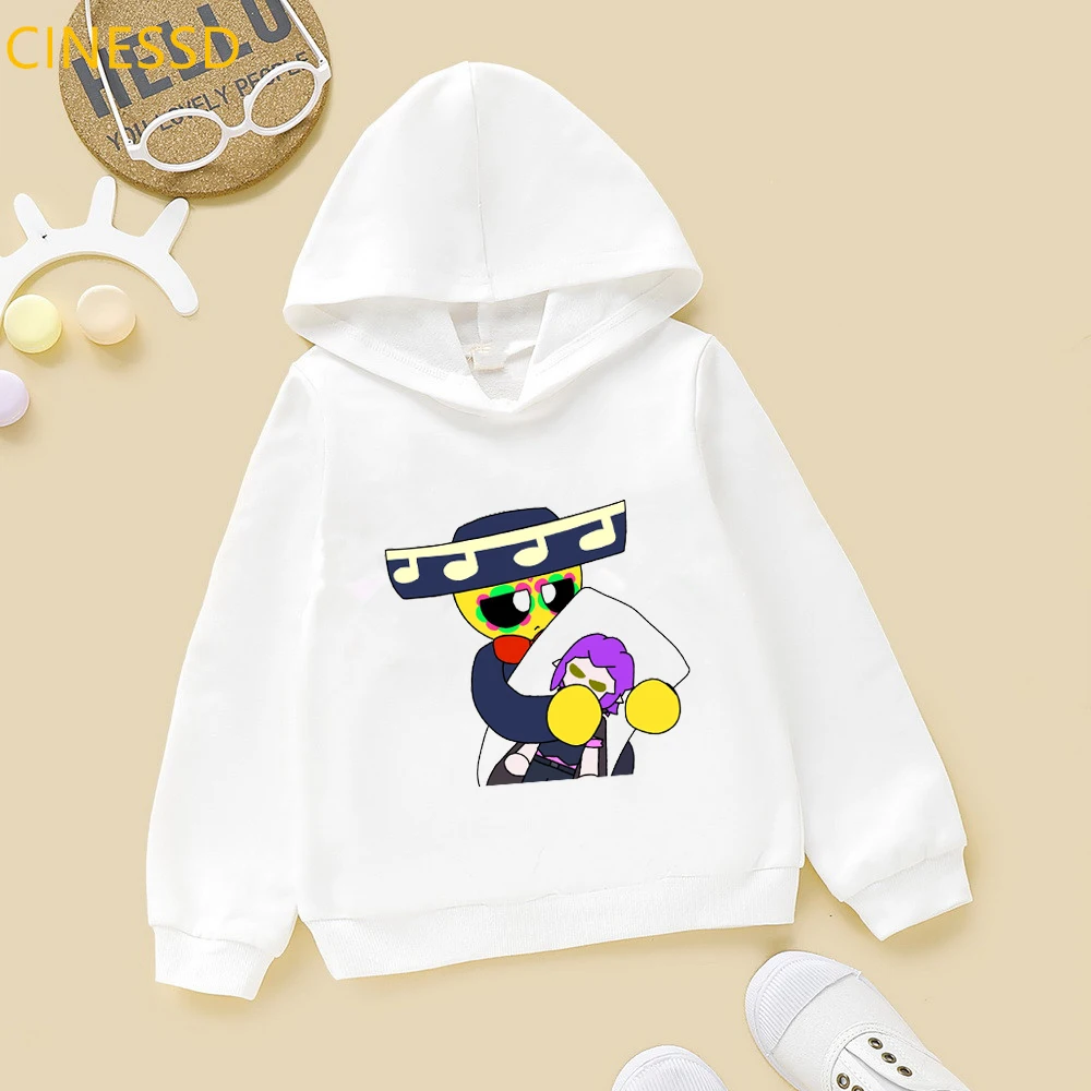 Kawaii Kids Clothes Lovely Super Zings Serie Cartoon Print Sweatshirt Girls/Boys Hoodie Harajuku Children Clothing Tracksuit