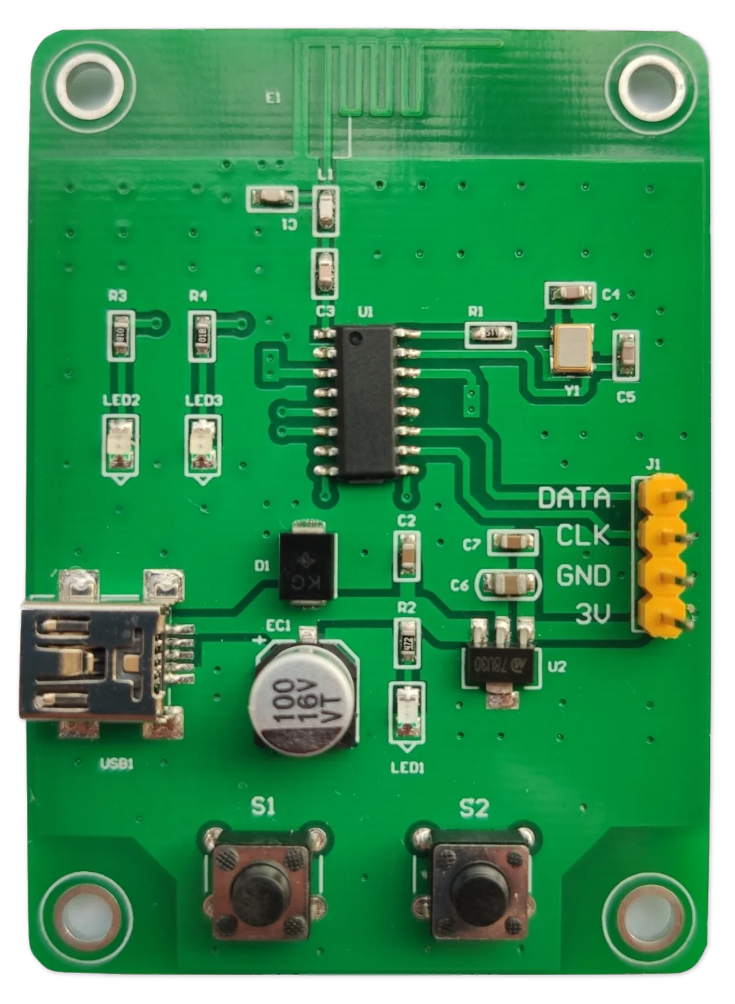 

2.4G Wireless Transceiver MCU Development Board/2.4G Wireless Transceiver Chip, Built-in MCU+E Side+2.4G Circuit