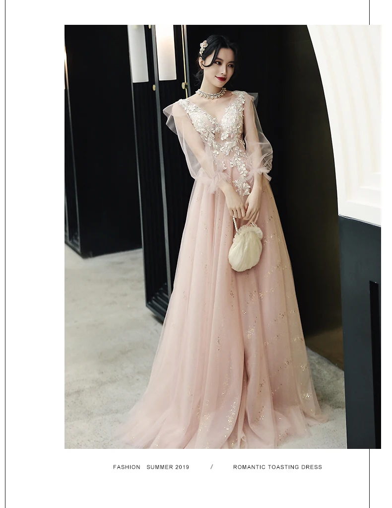 pale pink long sleeve romantic ball gown dress Renaissance Gown queen dress Victorian/Marie Antoinette Belle