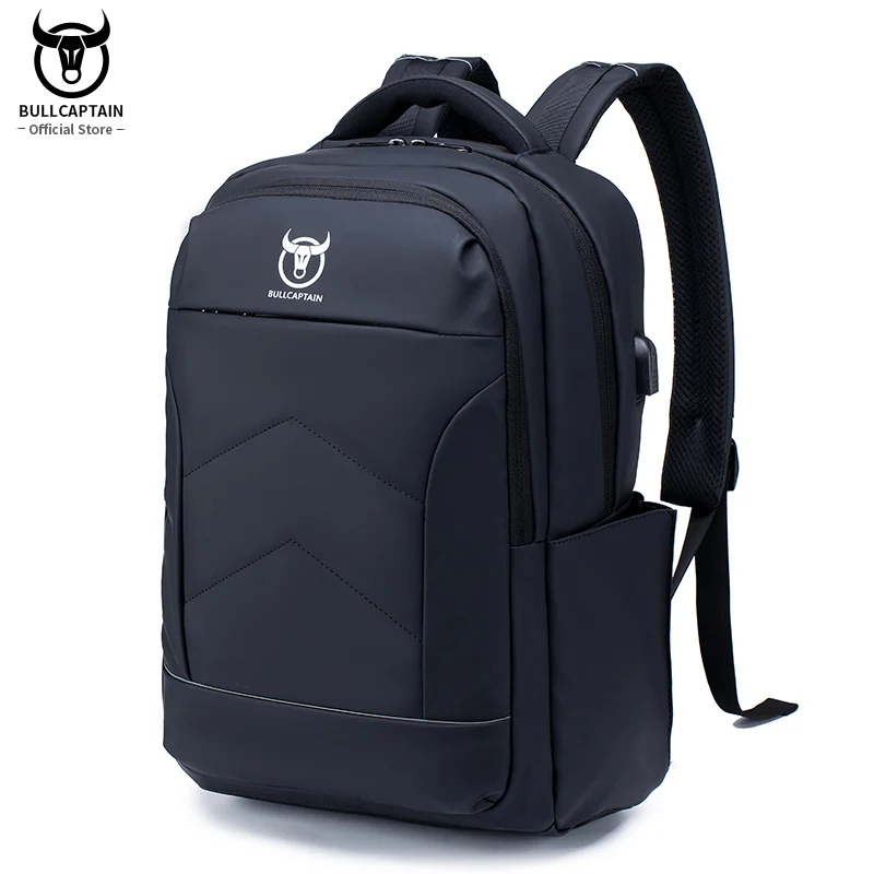 BULLCAPTAIN Male Multifunction USB Charging Fashion Business Casual Travel Anti-theft Waterproof 15.6 Inch Laptop Men Backpack