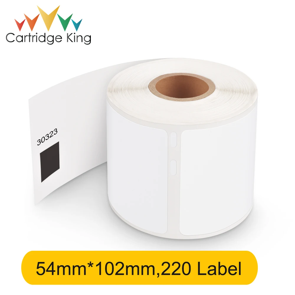 1 Roll Dymo 30323 Thermal Labels Roll 54mm*102mm*220labels Waterproof Replacement for DYMO LabelWriter 450 450 Turbo Printer