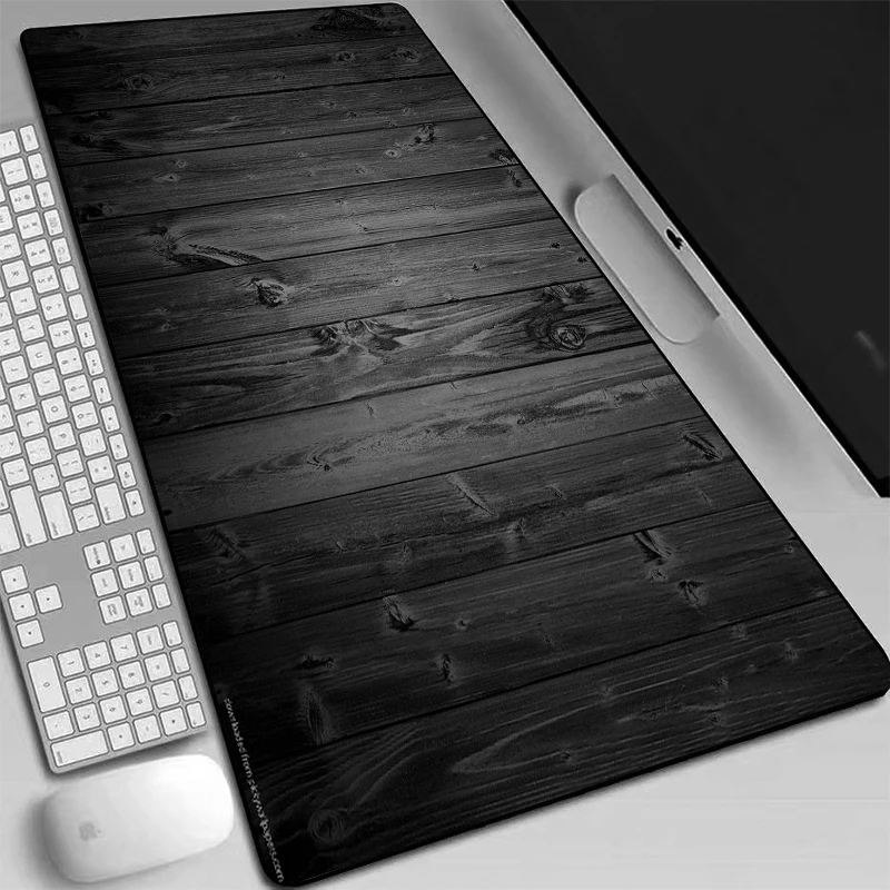 

Wood Black Printed Pads Gamer Gaming Mouse Mats XL Gamer Personality Desktop Non-slip Play Pad Computer Accessories