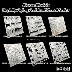 Alexen Weathering Model Finishing Leaking Spray Plate Overspray Mask For Gundam Military Models Making Hobby Modeling DIY Tools