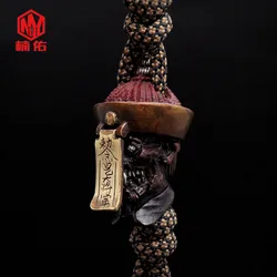 1PC Chinese Qing Dynasty Zombie Bronze And Tibetan Silver EDC Paracord Beads Umbrella Rope Cord Lanyard Pendants Knife Beads