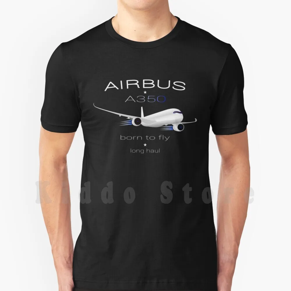 Airbus A350-Modern T-Shirt Dsign T Shirt Men Cotton Cotton S-6xl Airplane Plans Aerospace Love Aviation Mockers Plane