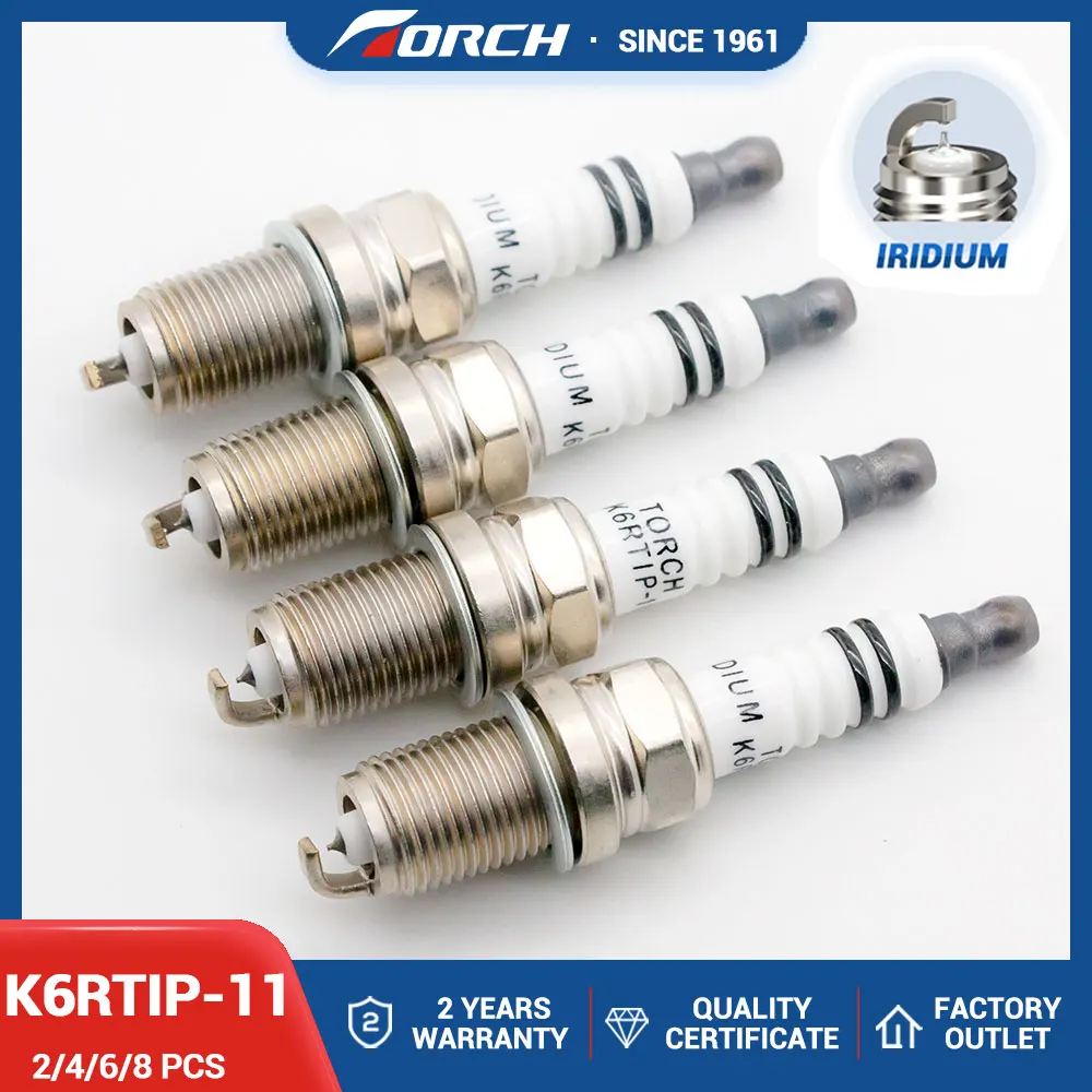 2-8PCS Candles Replace for 6741/IFR6E11 7658/IFR6J11 3678/IFR6L11 0127/SIFR6A11 3546/PFR6N-11 Iridium Platinum Torch K6RTIP-11