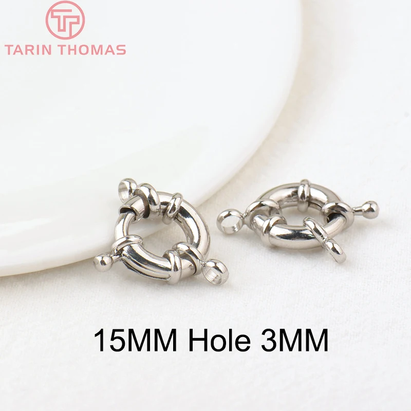 (2751)6PCS 11,5 MM 13MM 15MM 21MM 24K Gold Farbe Messing 2 Löcher Charms armband Stecker Hohe Qualität Diy Schmuck Zubehör – Detail 12