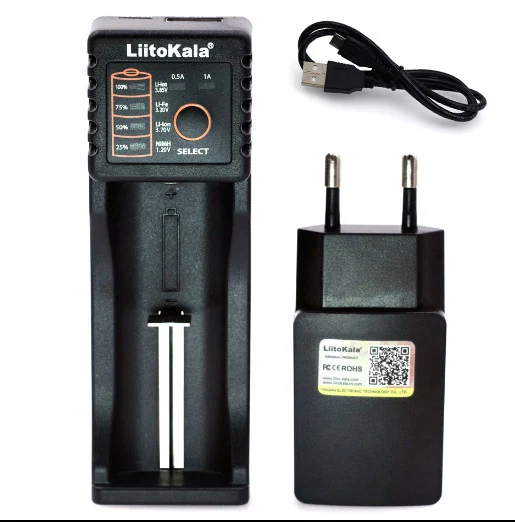 Liitokala Lii402 Lii202 Lii100 LiiS1 18650 caricabatterie 1.2V 3.7V 3.2V AA/AAA 26650 NiMH li-ion caricabatteria intelligente 5V 2A spina ue