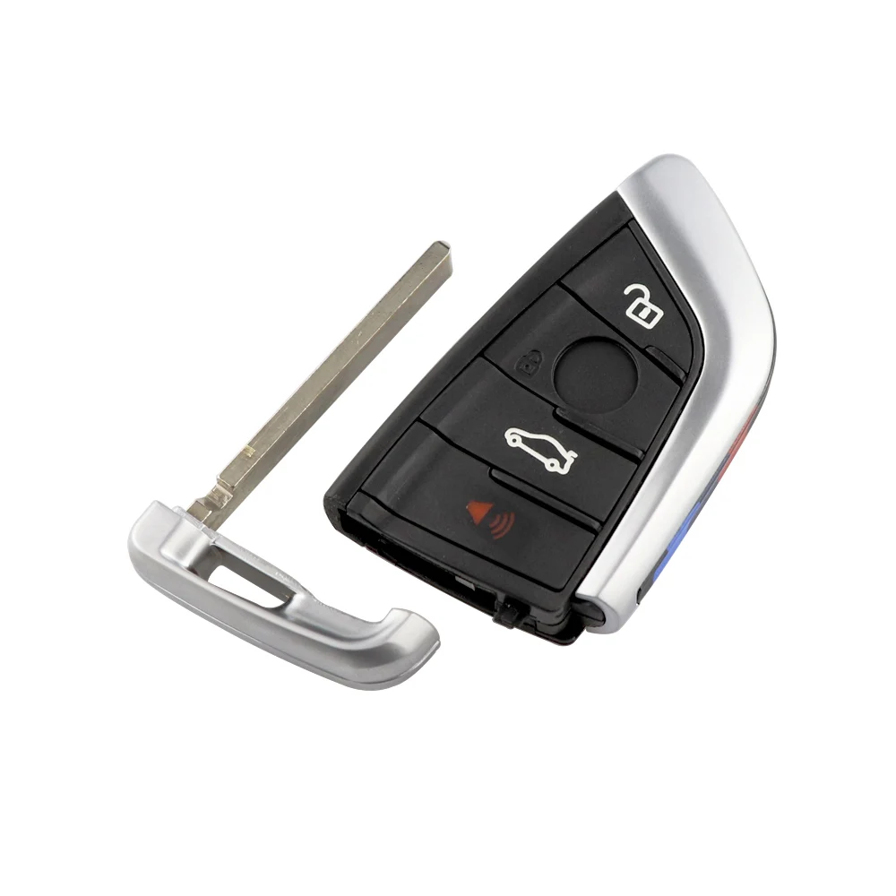 YIQIXIN Remote Smart Card Key 3/4 pulsanti Shell Case per BMW 1 2 3 4 5 6 7 Series X1 X3 X5 X6 X5M X6M F Class Fob Insert Blade