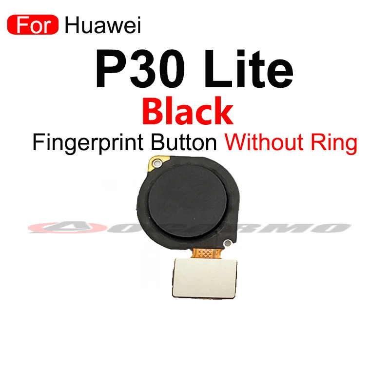 Fingerprint Sensor Home Button With Frame Ring Flex Cable For Huawei P30 Lite Replacement Part