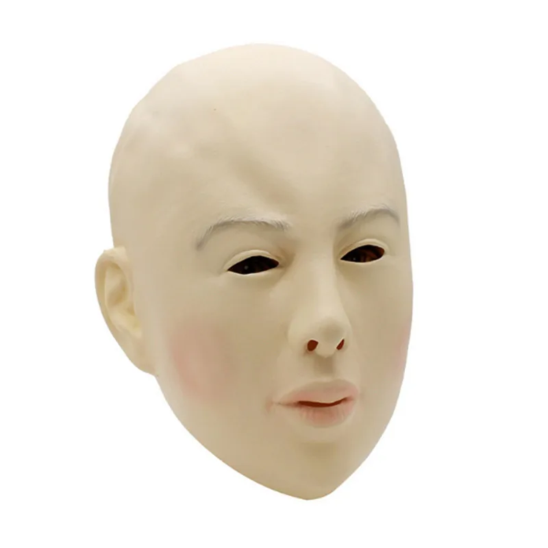 

New Hot Beauty Latex Mask Halloween Carnival Costume Human Female Party Crops Masquerade Crossdress Costume Cosplay Mask