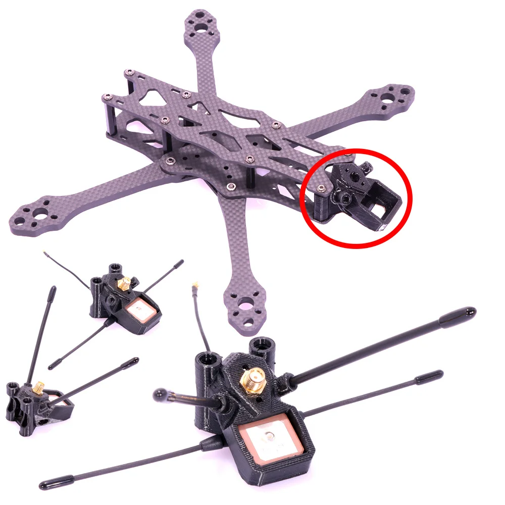 ImpulseRC Apex HD Frame RC Drone 3D Printed TPU Parts TBS Crossfire Immortal T V2 Antenna BN-180 VTX Mount Seat DIY