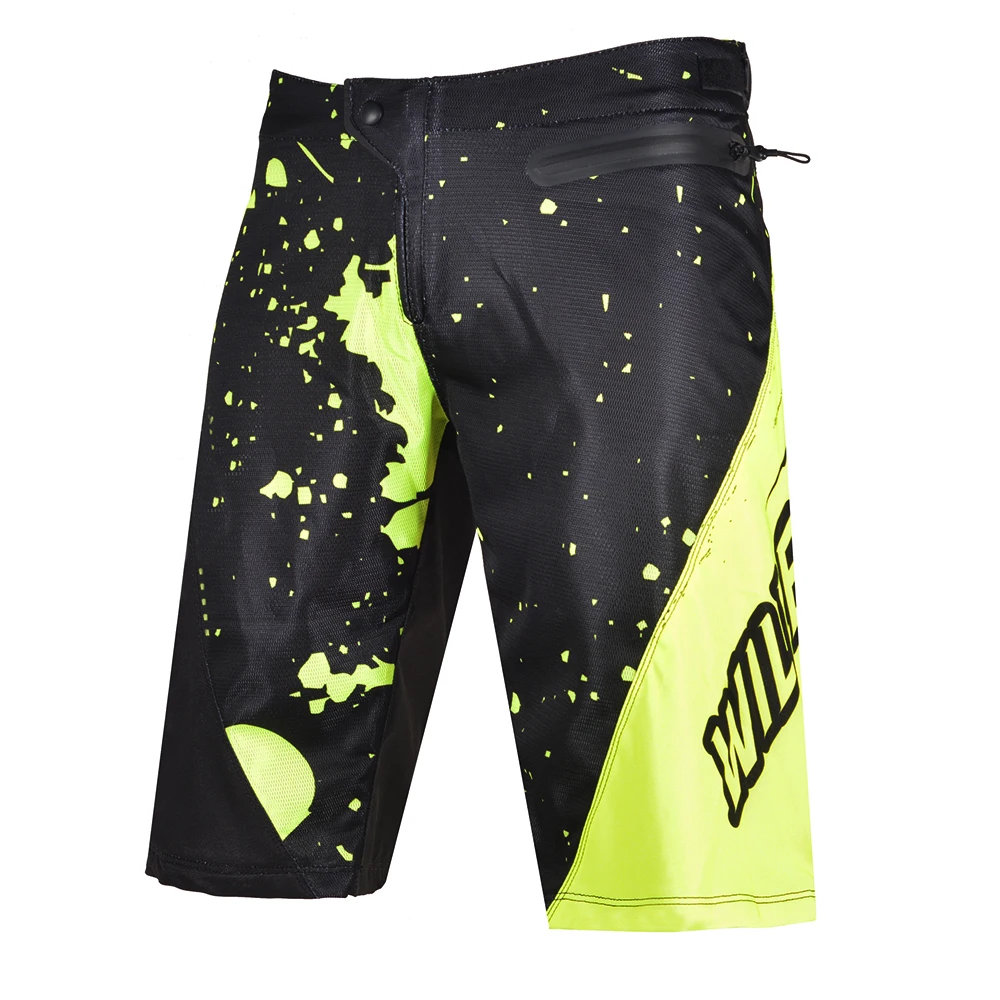 

Motocross Sprint Shorts Willbros ATV UTV MX Dirt Bike Summer Short Pants Mountain Bicycle Offroad Cycling Fluo Black Mens Shorts