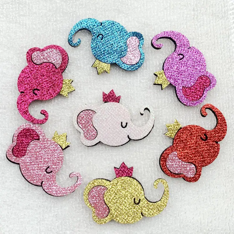 10pcs/lot 34*48mm Cute Animal Felt Pads Patches Appliques for Craft Clothes Supplies DIY Hair Clip Accessories -K06