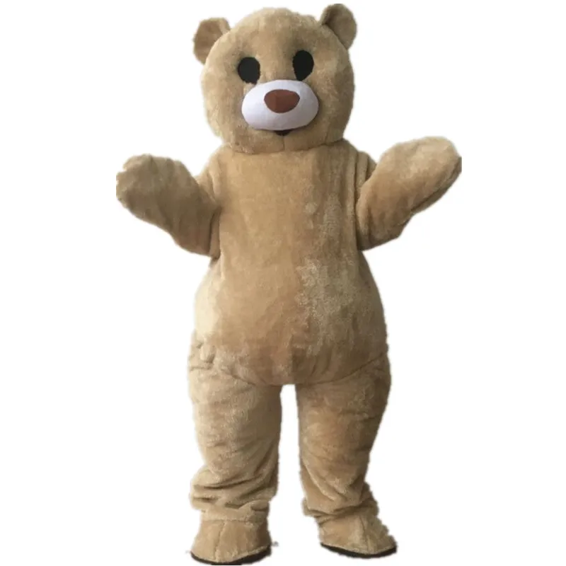 Dancing Bear Adult Plush Costume One Piece Suit Brown Full Body Mascot Costume Party Event Carnival Hot Sale