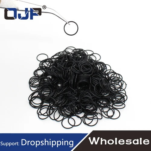 Imagen 2 del producto 30 unids/lote goma negra NBR CS 0,8mm de espesor OD6.1/6,6/8/8,25/8,6/9,5/11,8/12,3mm junta tórica para reloj oring de nitrilo impermeable