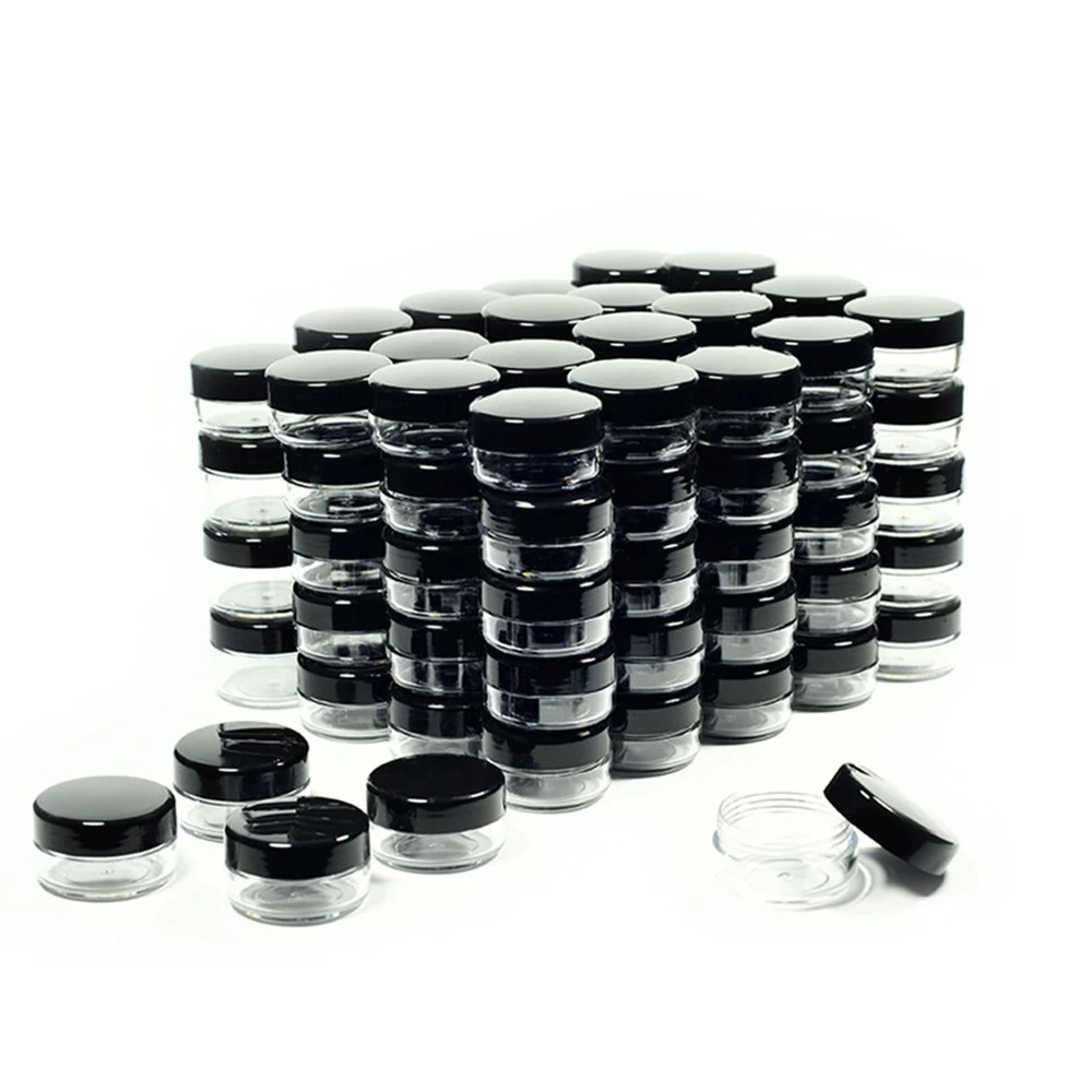 

99pcs/lot 10 Gram Plastic Cosmetic Containers with Lids for Lotion, Creams, Toners, Lip Balms, Makeup Samples