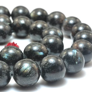 Natürlicher Astrophyllit mildes runde runde Granulat Großhandel kostbare Stein halbkostbares Steinarmband DIY -Schmuck 15 10 Hauptverkäufe Nuria Semi Schmuck - №3