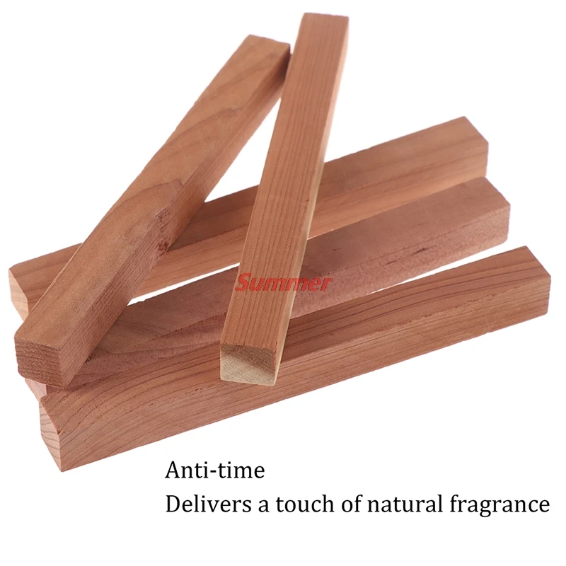 Hot 5PCS/lot Anti-moisture Moth Bug Repellent Natural Cedar Wood Wardrobe Clothes Drawer Mildew Camphor