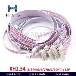 1PCS Red and White cable XH2.54 single head and double head 2.54mm 50CM 2/3/4/5/6/8/10/11/12P Connecting line