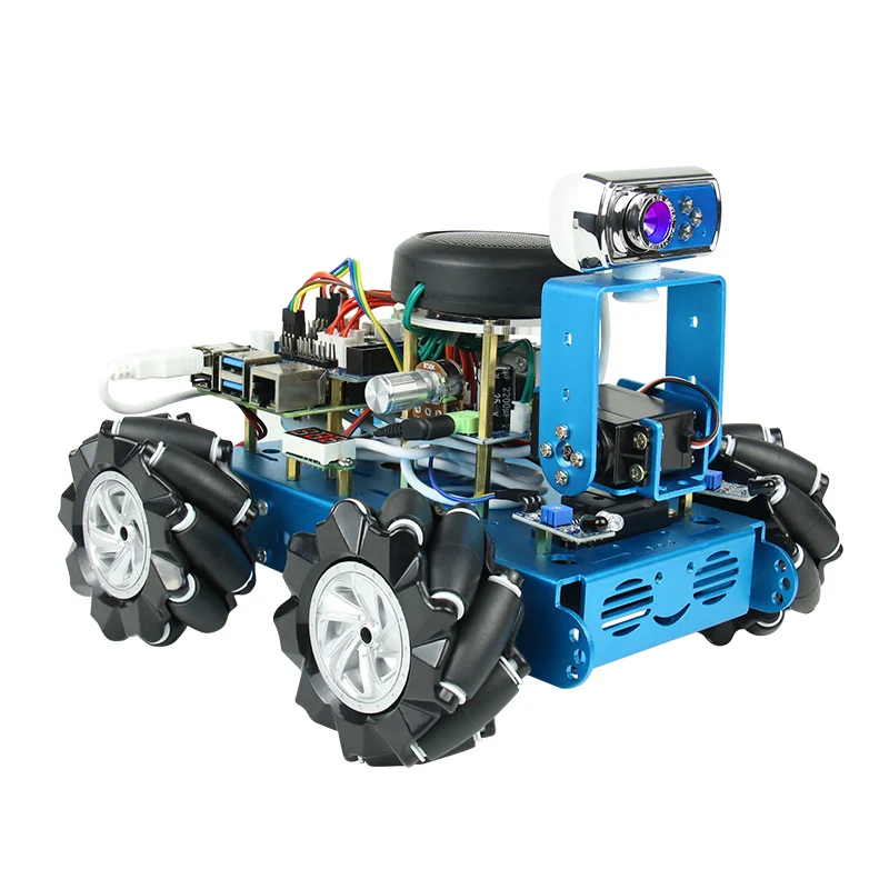 Raspberry Raspberry Pi 4B Mecanum Wheel AI Vision Robot Omni-directional Wheel OpenCV Smart Car