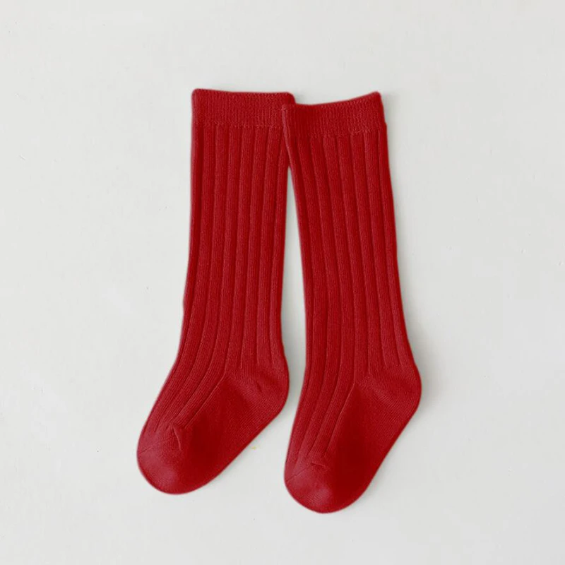 Spanische Kindersocken, gestreift, für Jungen und Mädchen, Baumwollsocke, atmungsaktiv, kniehoch, lange Baby-Socken, Schuluniform-Socken, 0–7 Jahre – Detail 18