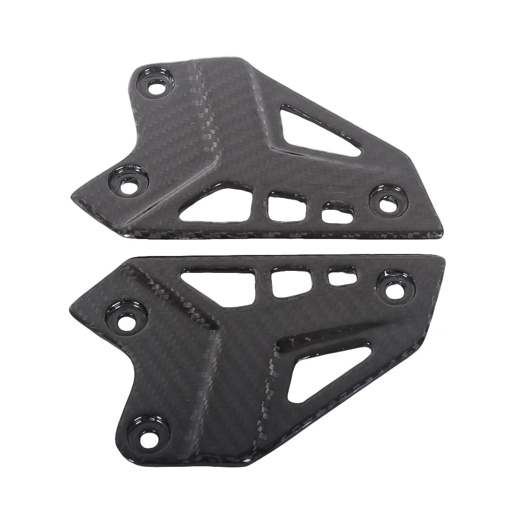 لكاواساكي Z900 Z 900 ريال ألياف الكربون دراجة نارية كعب الحرس Rearset لوحة القدم الوتد حامي تراكب لمعان