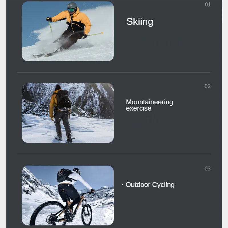 Youpin inverno luvas de esqui bicicleta quente couro touchscreen dedo cheio luvas à prova dwaterproof água ao ar livre ciclismo moutainteering