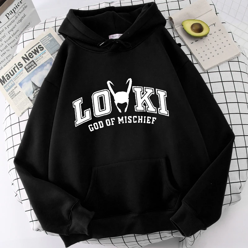 Hot Tv Series Loki Printed Street Hooded Jacket Men Women Fashion Pullover Sweatshirt Harajuku Unisex Oversized Hoodie Coat