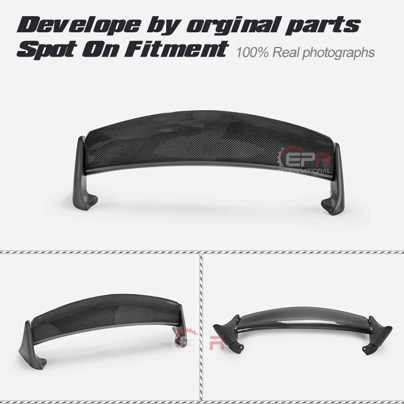 

For R50 R53 Mini Cooper AQR Type Portion Carbon Fiber Rear Spoiler Fibre Splitter Blade With FRP Stand Fiberglass Wing Lip Kit