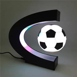 Luz de globo de fútbol de levitación magnética flotante, lámpara de fútbol, iluminación de oficina, regalos decorativos para el hogar, lámparas de novedad terrestre