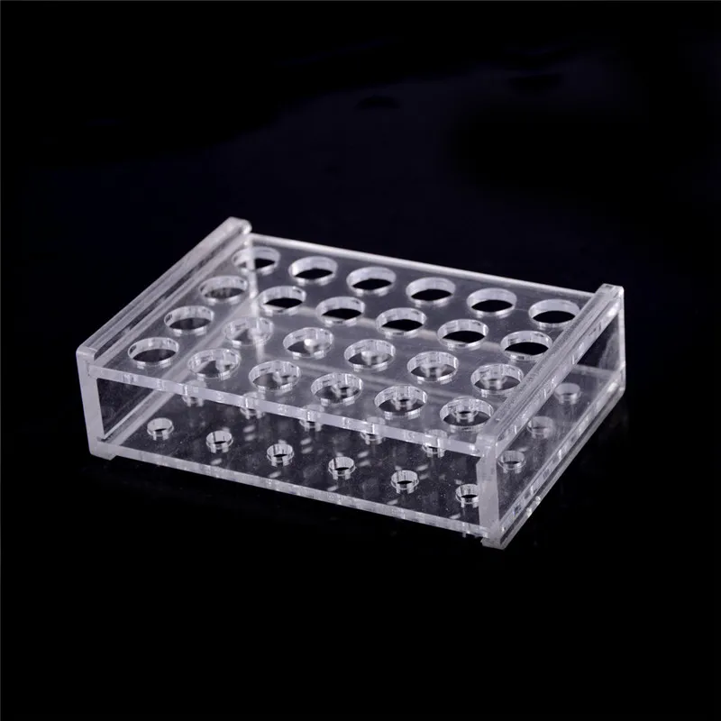 Test Tube Rack 24 Holes Testing Tubes Holder Storage Plastic Lab Supplies