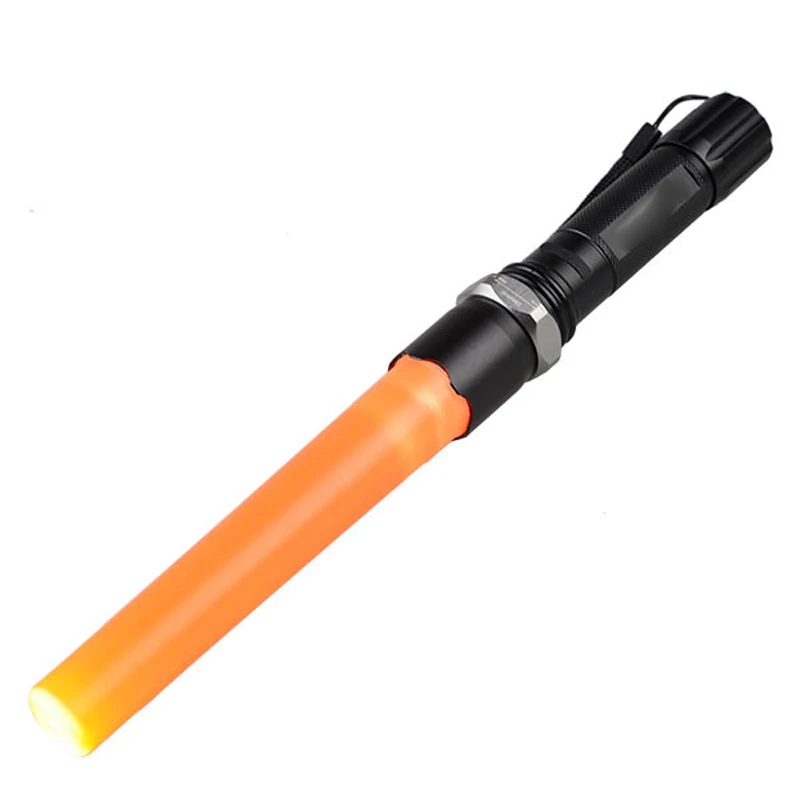 Traffic Signal Baton Rechargeable LED Flashlight Torch Light