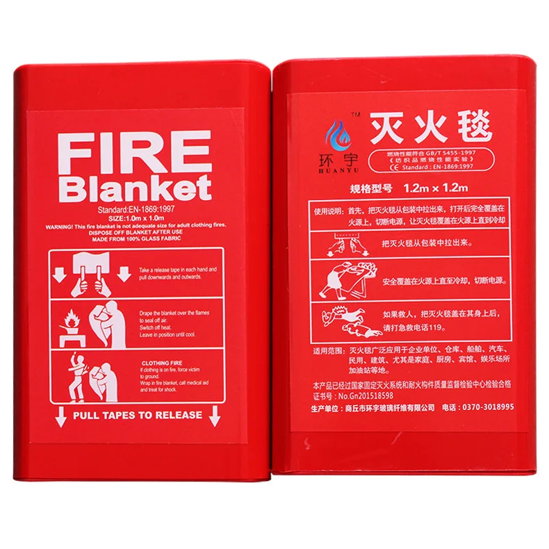 Sealed Fire Blanket Home Safety Fighting Fire Extinguishers Tent Boat Emergency Survival Fire Shelter Safety Cover