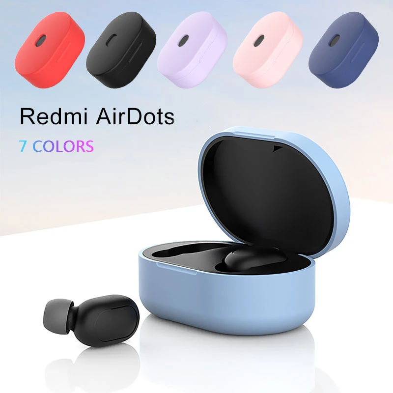 New Silicone Headphones Case For Xiaomi Redmi Airdot TWS Protective Earphone Case Bluetooth Earphone Fashion Version Wireless